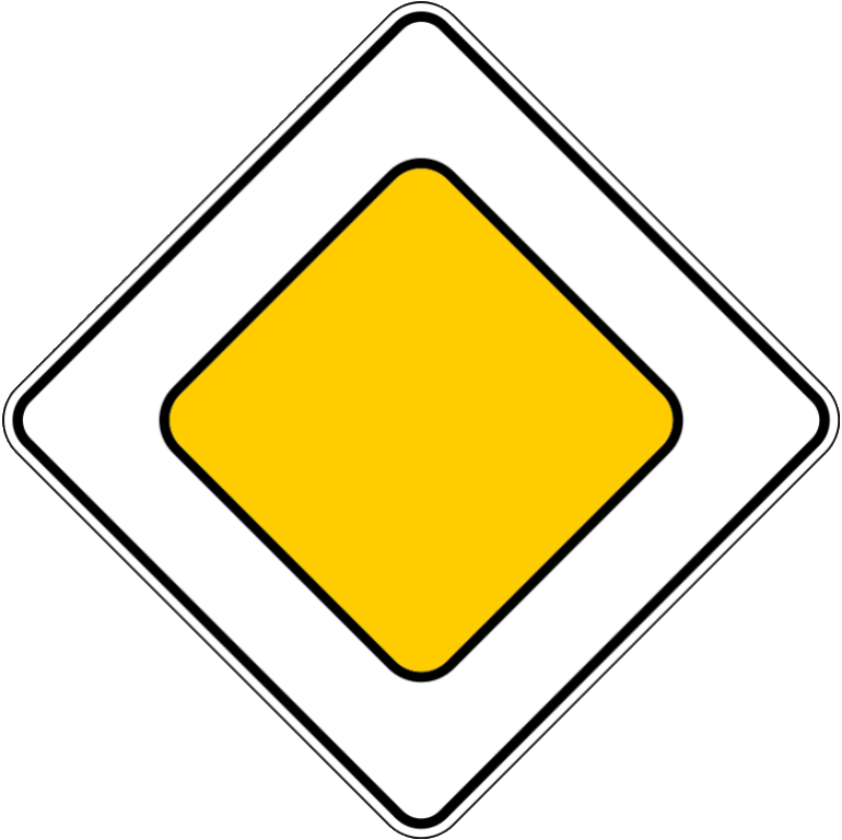 Знак 2.1. Главная дорога