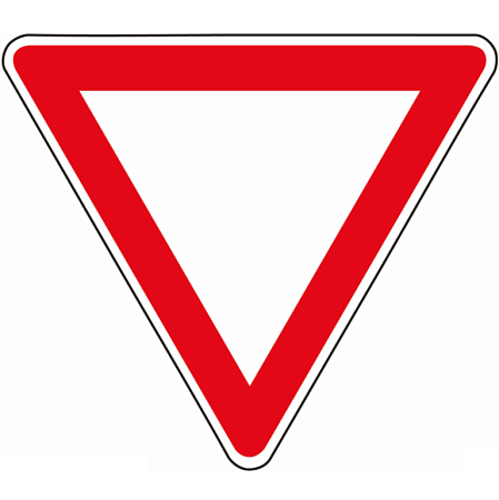 Знак 2.4. Уступите дорогу