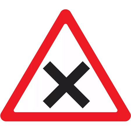 Знак 1.6. Пересечение равнозначных дорог