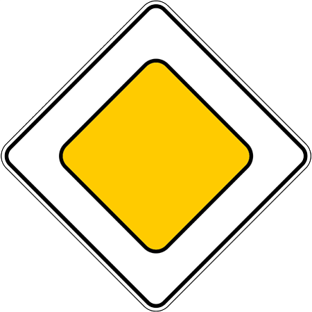 Знак 2.1. Главная дорога